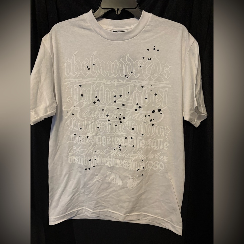 The Hundreds White Tee with Black Graphic